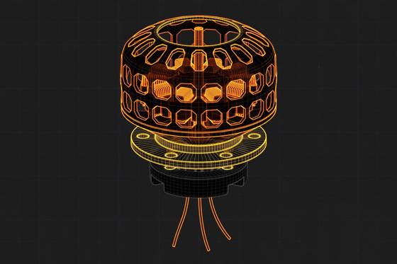 AI illustration of the Brushless motor 2207 1960 KV