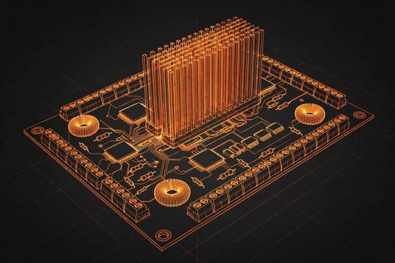 AI illustration of the L298N dual motor driver module