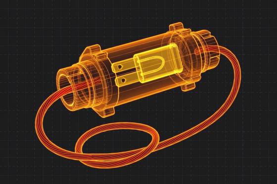AI illustration of the Inline blade fuse holder + fuse