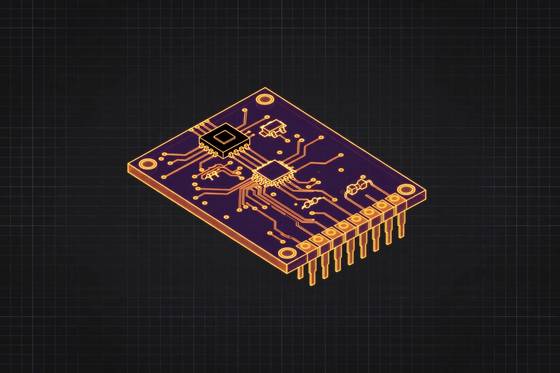 AI illustration of the BNO055 9-DOF IMU breakout