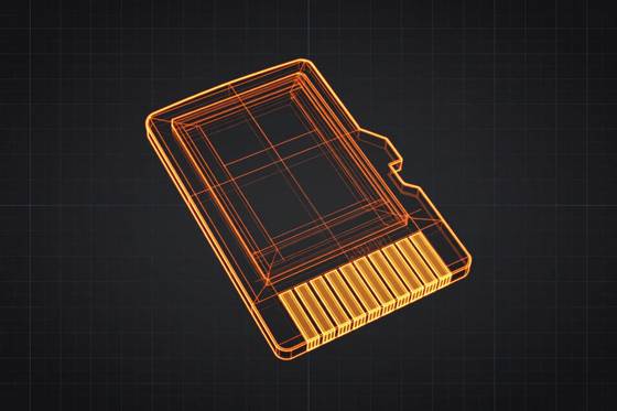 AI illustration of the microSD card 128 GB (A2/V30)