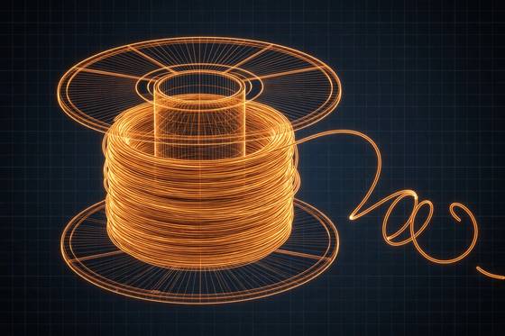 AI illustration of the PETG filament 1.75 mm, 1 kg