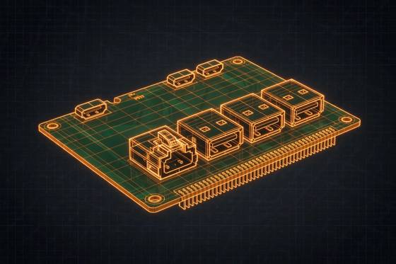 AI illustration of the Raspberry Pi 5