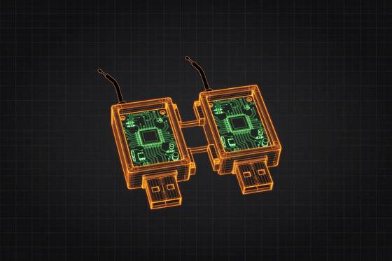 AI illustration of the SiK telemetry radio pair (915 MHz)